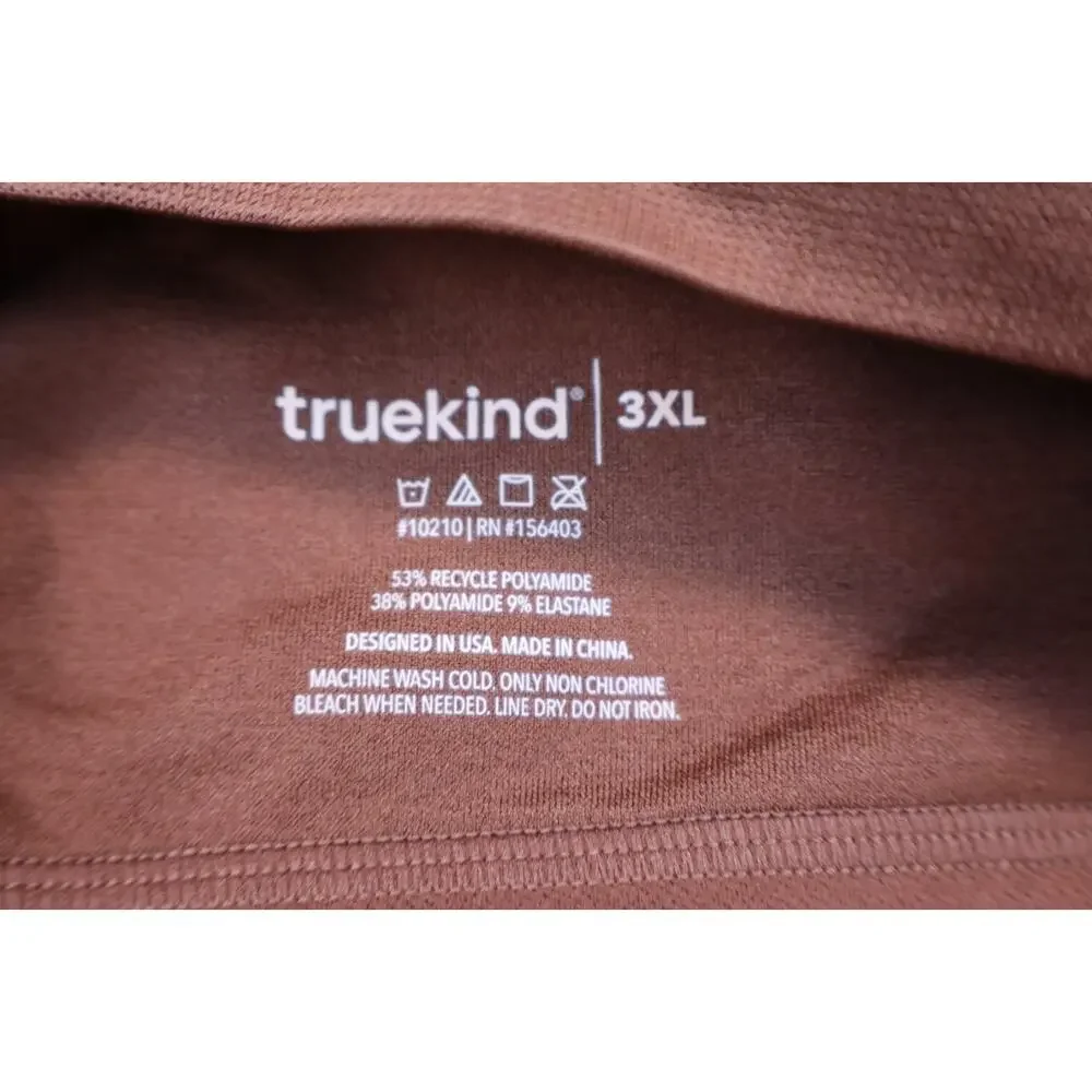 NEW Truekind Supportive Comfort Wireless Shaping Bra Chocolate Brown Size 3XL